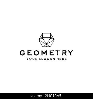 Design minimaliste AVEC logo hexagonal Illustration de Vecteur