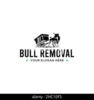 Design minimaliste logo SUPPRESSION BULL Illustration de Vecteur