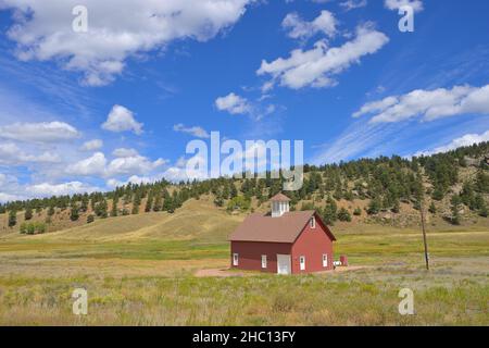 Paysages pittoresques autour du monument national Florissant Fossil Beds, Florissant CO Banque D'Images