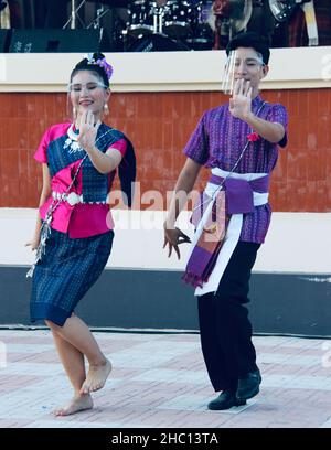 Images photographiques du nord-est de la Thaïlande prises dans les temples bouddhistes dans et autour de Roi et, la capitale culturelle d'Isaan. Banque D'Images