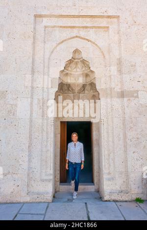 Le Sultanhan Caravanserai est un dans le centre de l'Anatolie est le plus grand et le mieux conservé Seljuk Caravanserai en Turquie.Bâtiments essentiels pour la caravane Banque D'Images