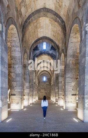 Le Sultanhan Caravanserai est un dans le centre de l'Anatolie est le plus grand et le mieux conservé Seljuk Caravanserai en Turquie.Bâtiments essentiels pour la caravane Banque D'Images