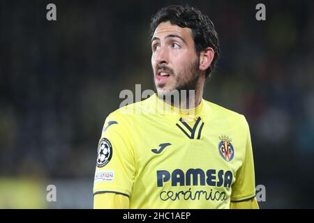 23th novembre 2021 ; Estadio la Ceramica, Vila Real, Espagne ; Ligue des champions de l'UEFA,Villarreal CF Manchester United; Dani Parejo de Villarreal CF Banque D'Images