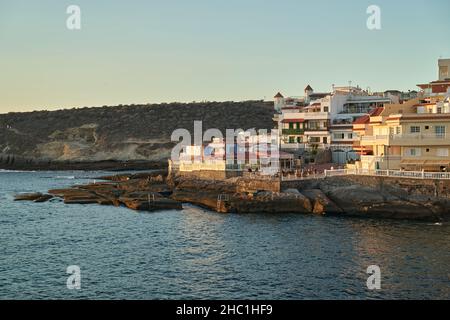 La côte al la Caleta, Costa Adeje, Ténérife Banque D'Images