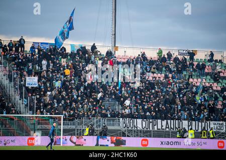 Stade Pier Luigi Penzo, Venise, Italie, 22 décembre 2021,SS Lazio supporters pendant Venezia FC vs SS Lazio - italien football série A match Banque D'Images