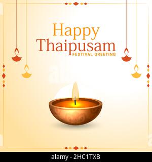 Happy Thaipusam carte Nouveau Design 2022 Banque D'Images