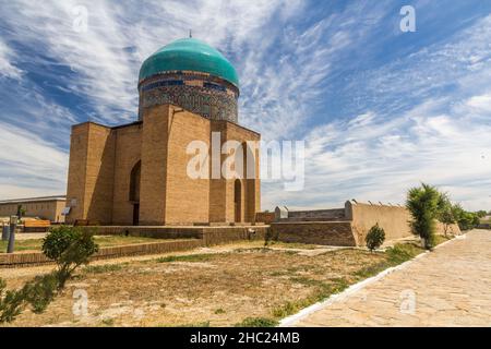 Mausolée de Rabia Sultan Begim au Turkestan, Kazakhstan Banque D'Images