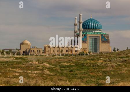 Ahmet Yassawi Hoca mosquée Ahmet Yesevi au Turkménistan, Kazakhstan Banque D'Images