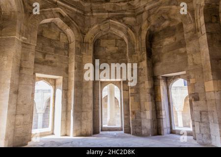 BAKOU, AZERBAÏDJAN - 8 JUIN 2018 : Pavillon de Divankhana au Palais des Shirvanshahs à Bakou, Azerbaïdjan Banque D'Images