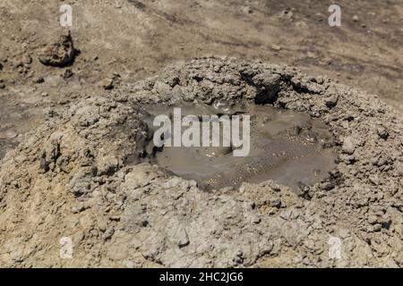 Volcan de boue du Gobustan (Qobustan), Azerbaïdjan Banque D'Images