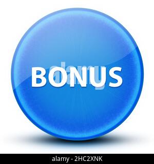 Illustration abstraite d'un élégant bouton rond bleu brillant de l'œil en prime Banque D'Images