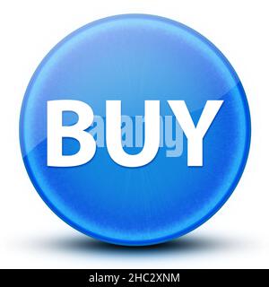 Acheter globe oculaire brillant élégant bleu bouton rond résumé illustration Banque D'Images