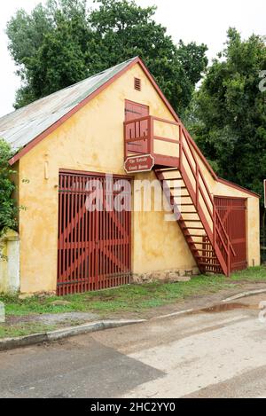 Historique Latrobe Coach House à Genadendal, construit en 1827 à Genadendal, Overberg, Western Cape, Afrique du Sud, 23 décembre 2021. Banque D'Images