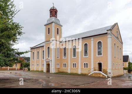 Église de la Mission morave à Genadendal, Overberg, Cap-Occidental, Afrique du Sud, 23 décembre 2021. Banque D'Images