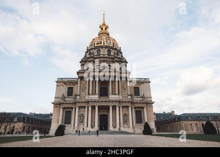 Tombe de Napoléon dans la résidence nationale des Invalides. Paris, France Banque D'Images