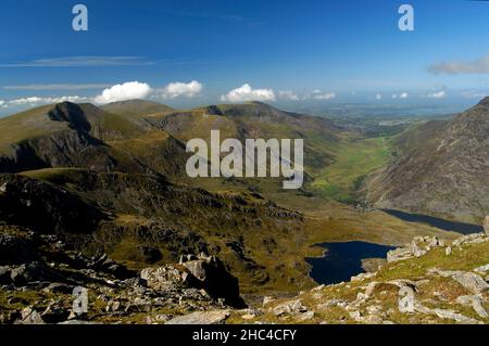 La vallée du Nant-Ffranson, PAYS DE GALLES, Royaume-Uni Banque D'Images