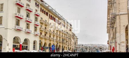 Thessalonique en hiver, Grèce Banque D'Images