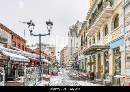 Thessalonique en hiver, Grèce Banque D'Images