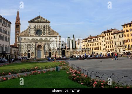 La basilique et le cloître Santa Maria Novella.Un couvent fondé par l'ordre dominicain.Florence.Italie. Banque D'Images