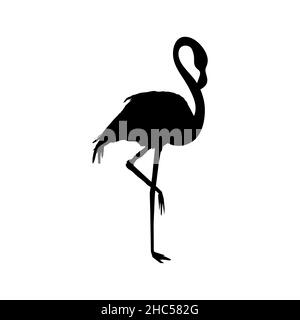 Silhouette Flamingo , fichier vectoriel d'oiseau, illustration Illustration de Vecteur