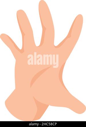 Faites un geste humain de la main, essayez de saisir ou de prendre.Main paume gestuelle prendre ou attraper gestuelle.Illustration vectorielle Illustration de Vecteur