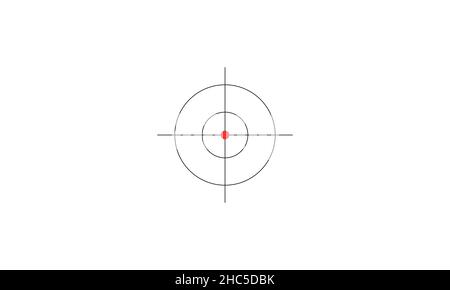 Focus cible vecteur icône isolée sur fond blanc, cible icône d'objectif, cible cible cible flèche but marketing Illustration de Vecteur