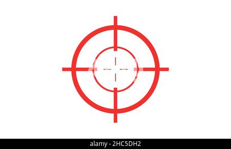Focus cible vecteur icône isolée sur fond blanc, cible icône d'objectif, cible cible cible flèche but marketing Illustration de Vecteur
