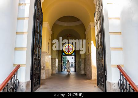 SERPUHOV, RUSSIE - AOÛT 2017 : monastère de Vysotsky (monastère de Vysotskiy).Monastère orthodoxe à Serpukhov Banque D'Images