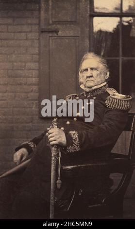 Winfield Scott (1786-1866), commandant militaire américain et candidat politique, Mathew Brady Studio, 1861 Banque D'Images