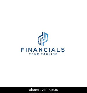 Design moderne et simple avec logo FINANCIALS Illustration de Vecteur