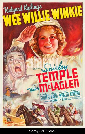 VICTOR MCLAGLEN et SHIRLEY TEMPLE dans WLIE WINKIE (1937), réalisé par JOHN FORD.Crédit: 20th CENTURY FOX / Album Banque D'Images