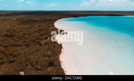 La réserve naturelle de la sian est située à Quintana Roo au Mexique. Banque D'Images