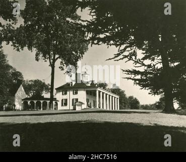 La maison de George Washington, Mount Vernon, Virginie États-Unis 1950s Banque D'Images