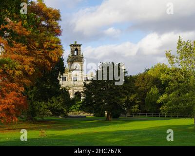 Site historique des ruines de Trentham Hall à Stoke-on-Trent, Angleterre Banque D'Images