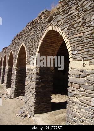 Village de pierre de Varkaneh à Hamedan, Iran Banque D'Images