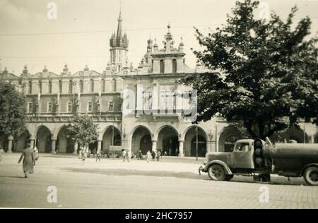 Deuxième Guerre mondiale WW2 des soldats allemands envahissent la Pologne - cracovie, Pologne 09/30/1939 Banque D'Images