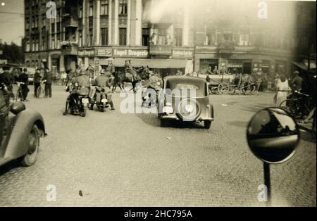 Deuxième Guerre mondiale WW2 des soldats allemands envahissent la Pologne - cracovie, Pologne 09/30/1939 Banque D'Images