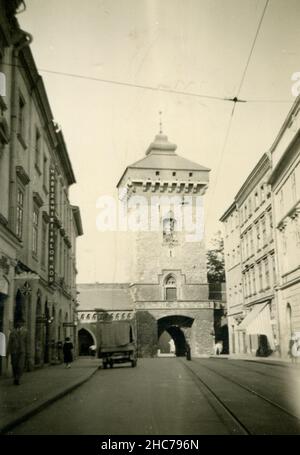 Deuxième Guerre mondiale WW2 des soldats allemands envahissent la Pologne - cracovie, Pologne 09/30/1939 Banque D'Images
