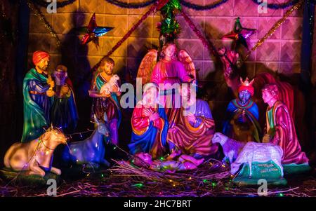 Images uniques du joyeux Noël 2021, j'ai pris cette image le 25 décembre 2021, de l'église Kakrail, Dhaka, Bangladesh Banque D'Images