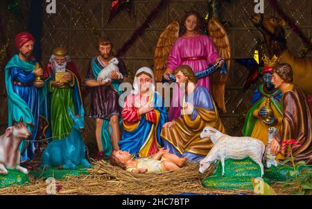 Images uniques du joyeux Noël 2021, j'ai pris cette image le 25 décembre 2021, de l'église Kakrail, Dhaka, Bangladesh Banque D'Images