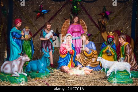 Images uniques du joyeux Noël 2021, j'ai pris cette image le 25 décembre 2021, de l'église Kakrail, Dhaka, Bangladesh Banque D'Images