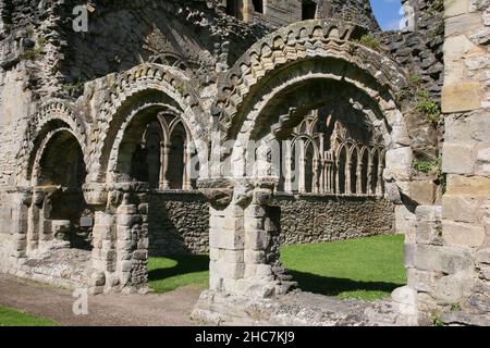 Vue sur le Prieuré de Wenlock de Chapter House Banque D'Images