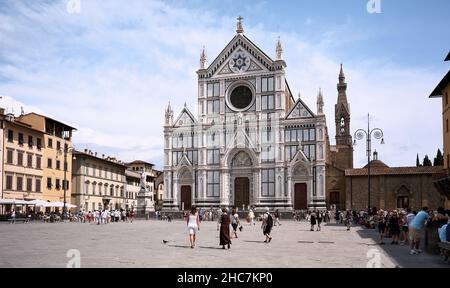 Basilique de Santa Croce Florence Banque D'Images