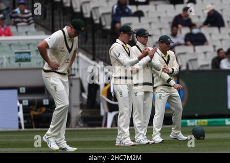 Melbourne, Australie.26th décembre 2021.MELBOURNE, AUSTRALIE - 26 DÉCEMBRE : les anciens australiens lors du premier jour du troisième match de cricket organisé par Vodafone Test entre l'Australie et l'Angleterre au Melbourne Cricket Ground le 26 décembre 2021 à Melbourne, en Australie.Image Credit: brett keating/Alay Live News Banque D'Images