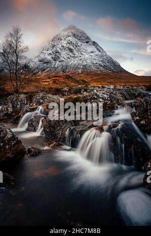 glen etive highlands écossais Banque D'Images