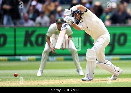 Melbourne Cricket Ground, Melbourne, Australie.26th décembre 2021.The Ashes 3rd Test Cricket, Australie contre l'Angleterre; Joe Root of England chauves-souris Credit: Action plus Sports/Alamy Live News Banque D'Images