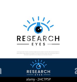 Laboratoire optique résumé vecteur symbole concept logo ou modèles, symboles, icônes, illustrations design Illustration de Vecteur