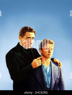 SPENCER TRACY et MICKEY ROONEY dans LA VILLE DES GARÇONS (1938), dirigé par NORMAN TAUROG.Crédit: M.G.M./ Album Banque D'Images