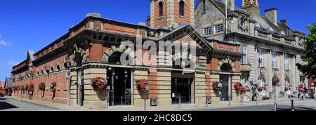 The Market Hall, ville de Crewe, Cheshire, Angleterre, Royaume-Uni Banque D'Images