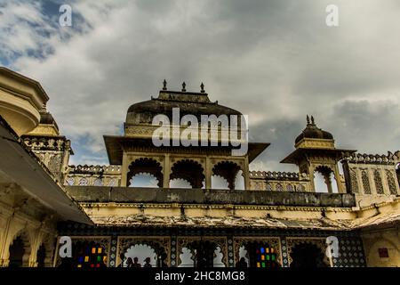 Différentes vues sur le palais de la ville, Udaipur Banque D'Images